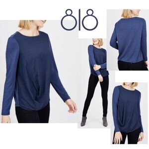 818 Drape Front Top. Sz Sm. NWT